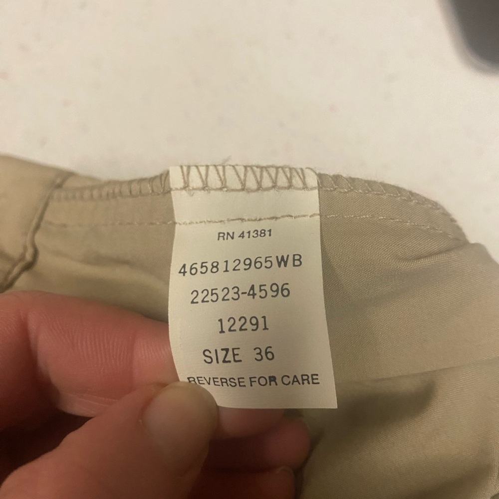 VTG Polo Ralph Lauren Men's Khaki Golf Shorts Shorts Size 36 - Picture 6 of 7